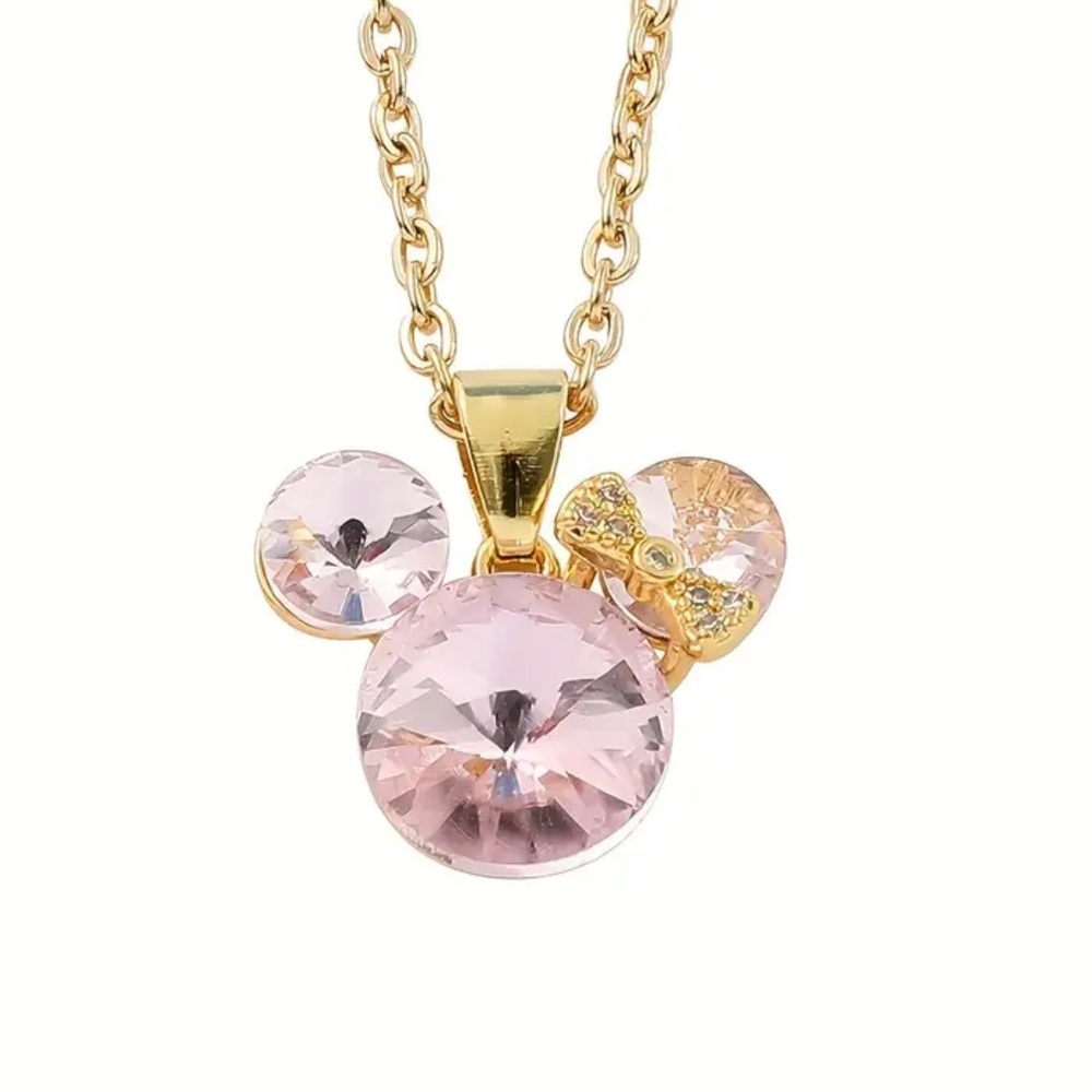 Minnie Mouse Pendant Necklace. New.